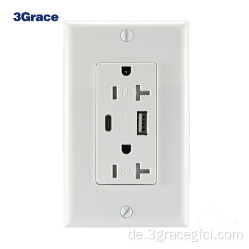 ETL USB Wand Socket Typ C 4.2a Ausgang